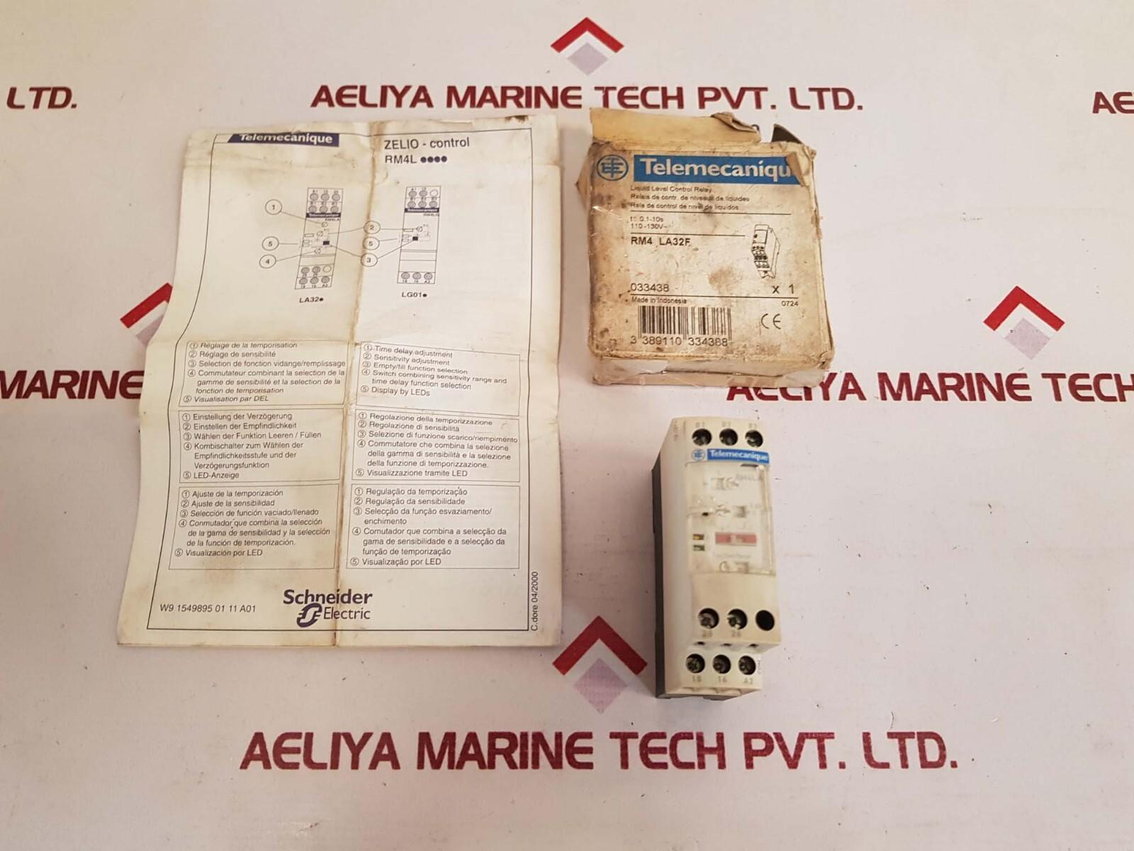Schneider Electric RM4 LA32F Liquid Level Control Relay