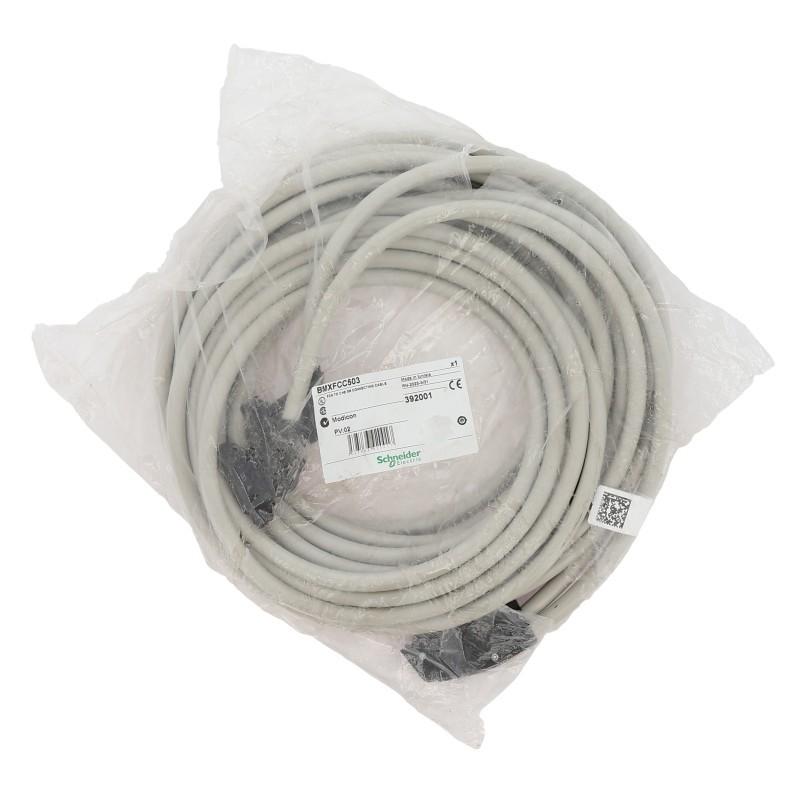preformed cordset, Modicon M340, 40 way terminal, 2 x HE10 connector, 5m
