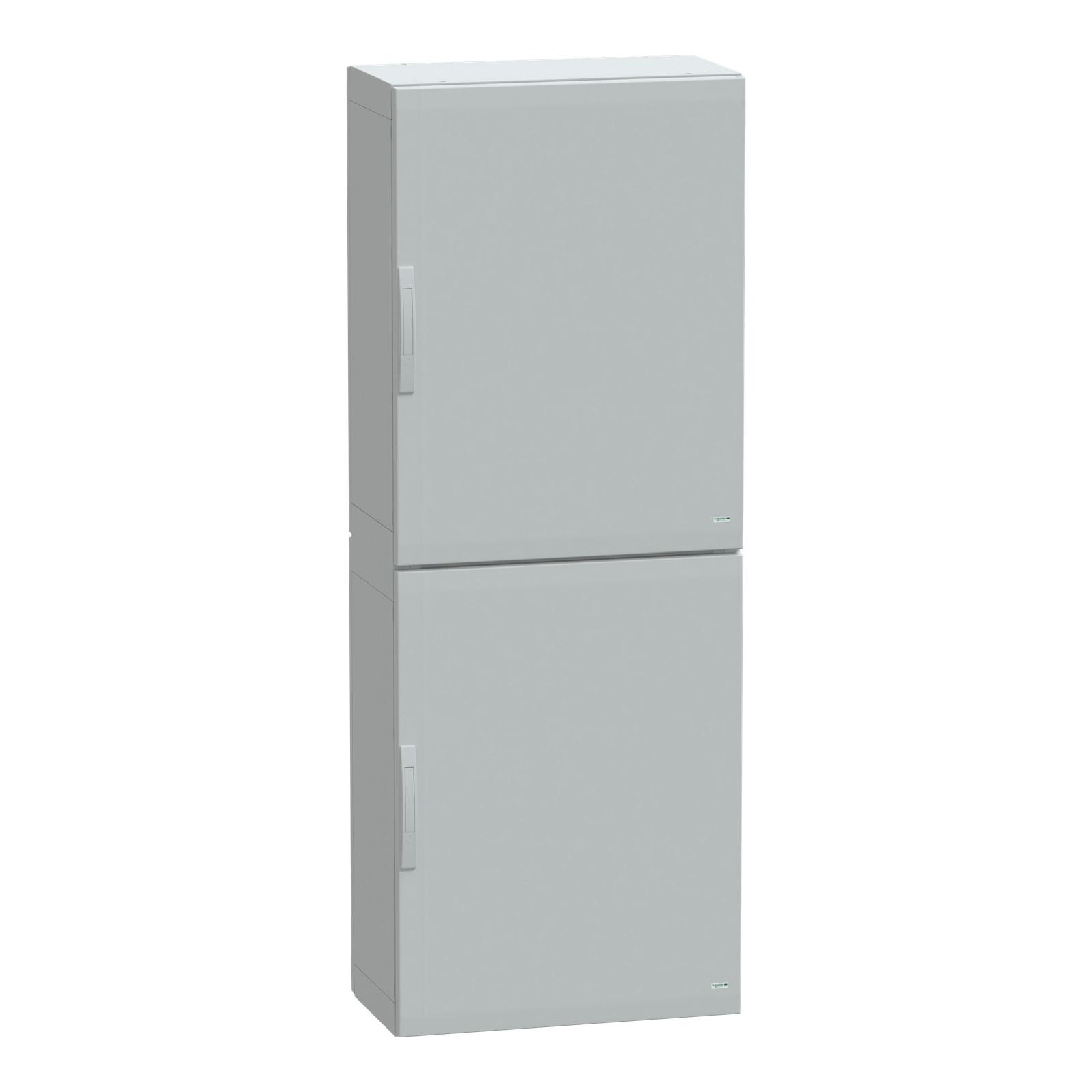 Floor standing polyester enclosure, Thalassa PLA, plain door, completely sealed, 2000x750x420mm, IP65, IK10