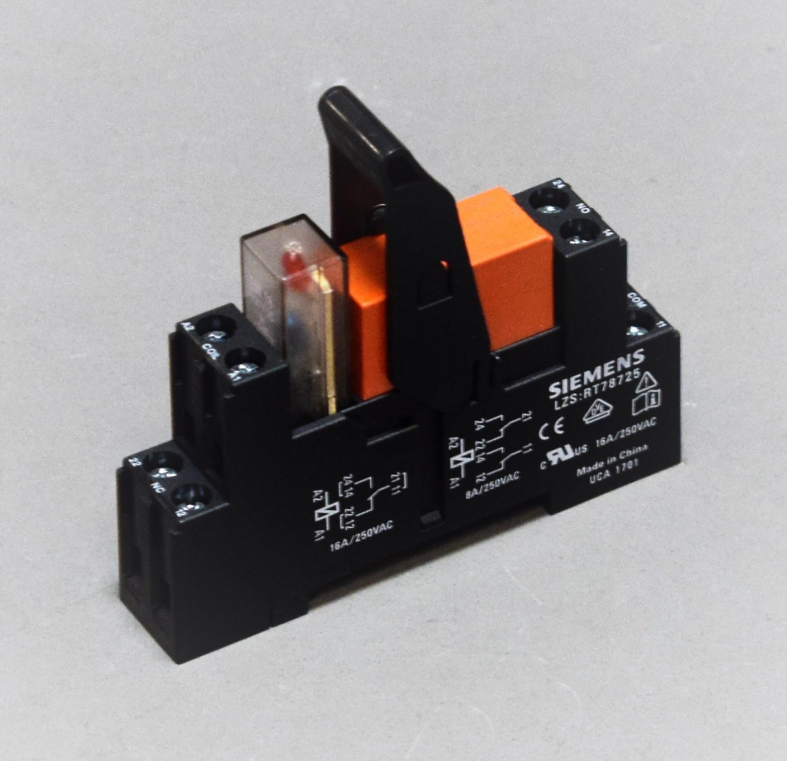 PLUG-IN RELAY, 24VDC, 1 CO, RED LED