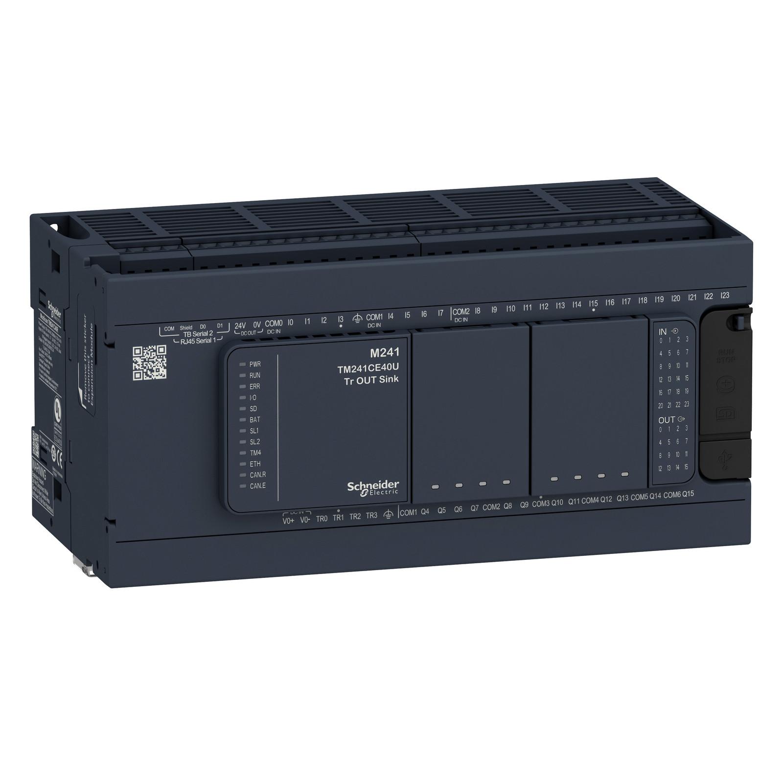 logic controller, Modicon M241, 40 IO, relay