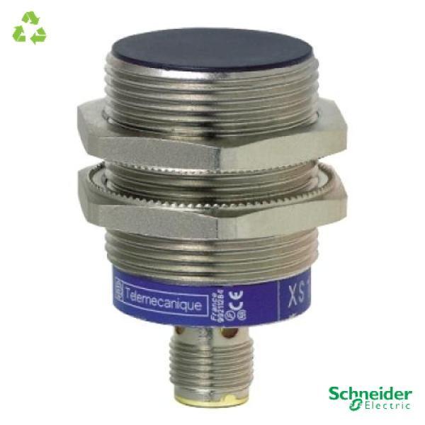 Inductive proximity sensors XS, inductive sensor XS1 M30, L43mm, brass, Sn20mm, 12...24 VDC, cable 2 m
