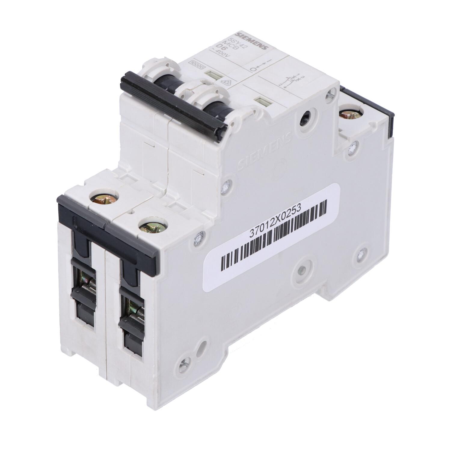 SUP PTOR 5SY4 2P 480V 6A 5K D-TRIP