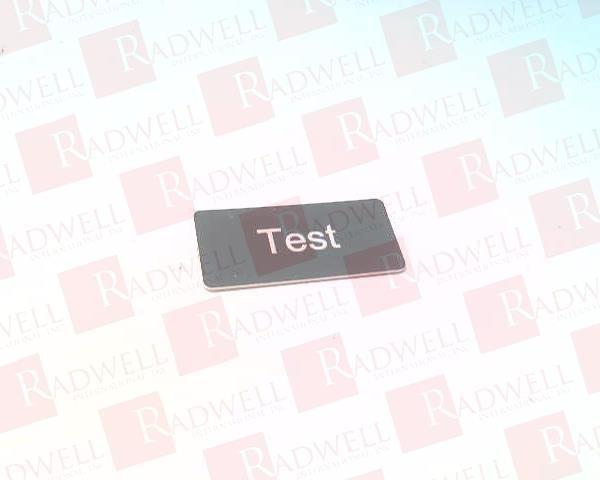 INSCR. LABEL, BLACK 12.5 X 27MM, TEST