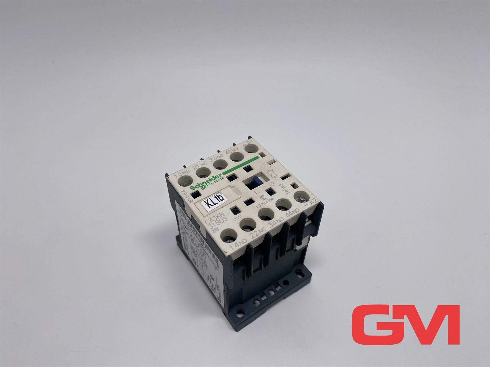 Control relay, TeSys K, 3 NO + 1 NC, lt or eq to 690V, 24VDC standard coil