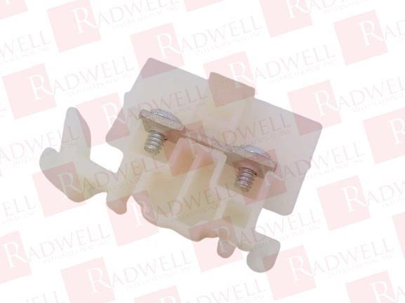 Terminal block, Linergy, flat terminal connector, natural colored block, 40A, 600V