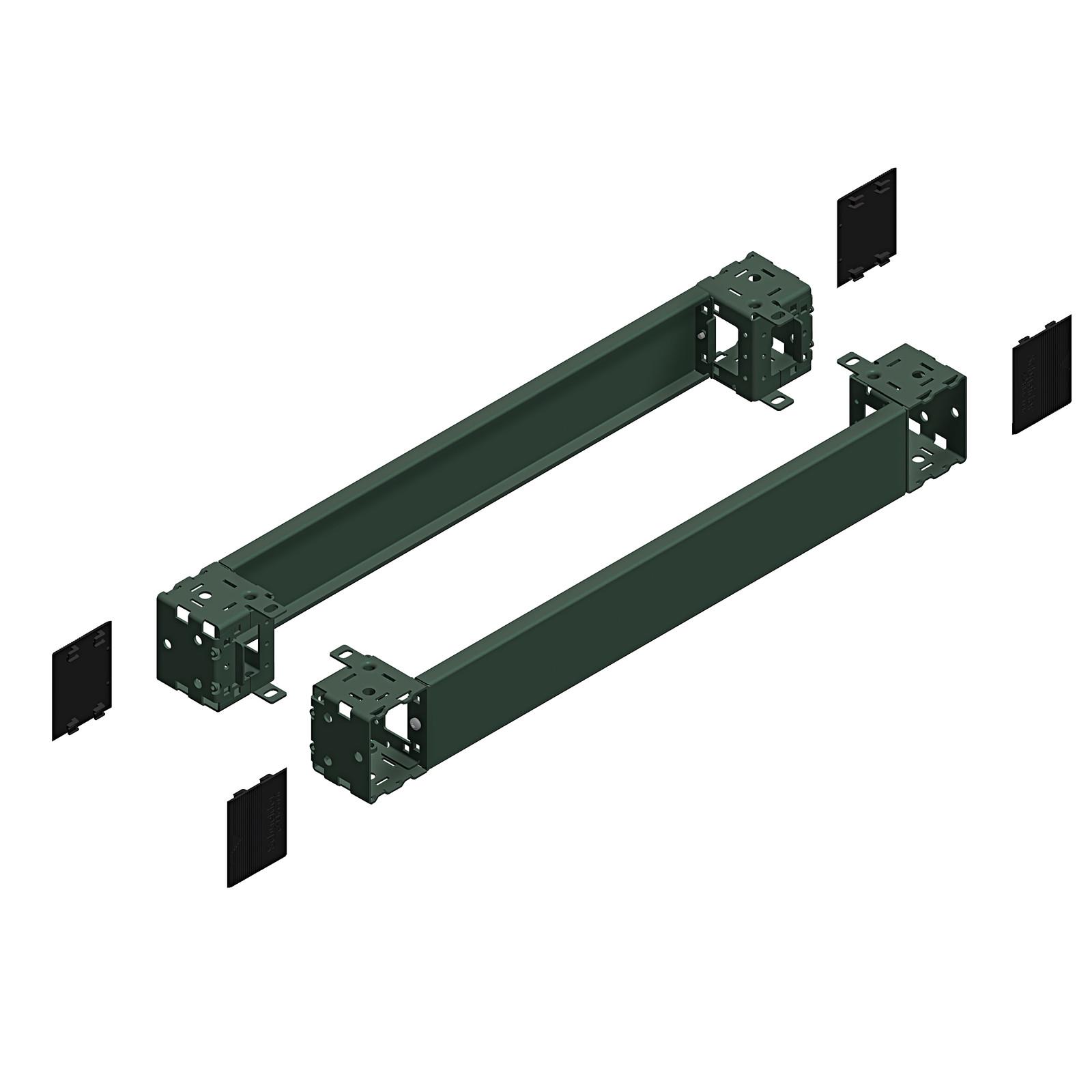 Front & rear plinth, PanelSeT SFN, Spacial SF, for electrical enclosure W300mm, plinth H100mm