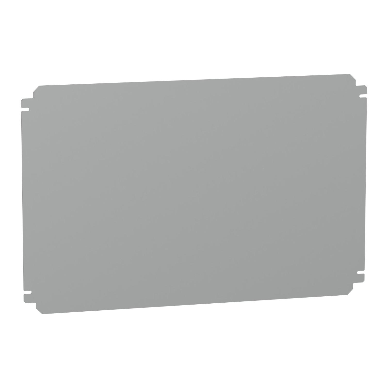Plain mounting plate H400xW600mm made of galvanised sheet steel