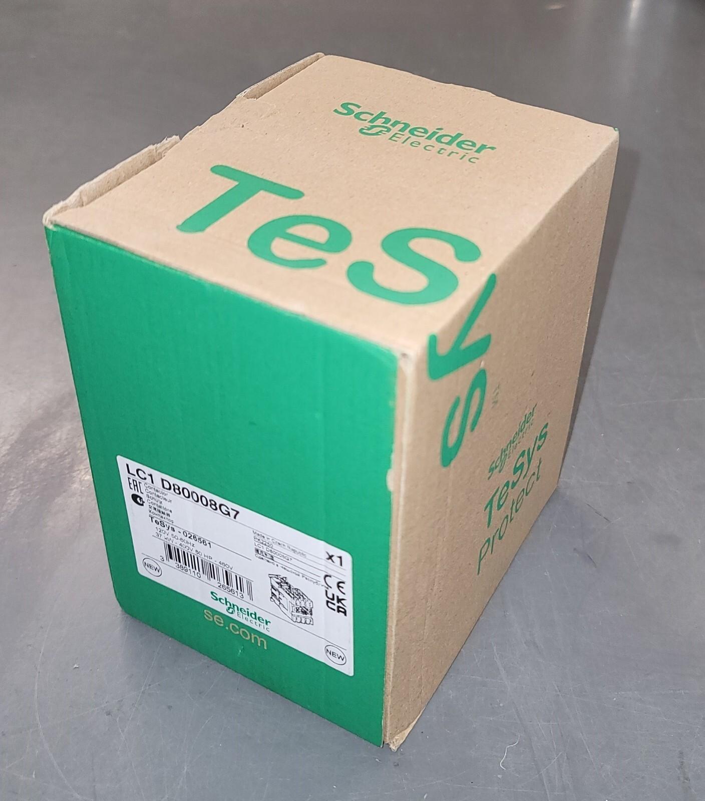 IEC contactor, TeSys Deca, nonreversing, 125A resistive, 4 pole, 2 NO and 2 NC, 120VAC 50/60Hz coil, open style, open style