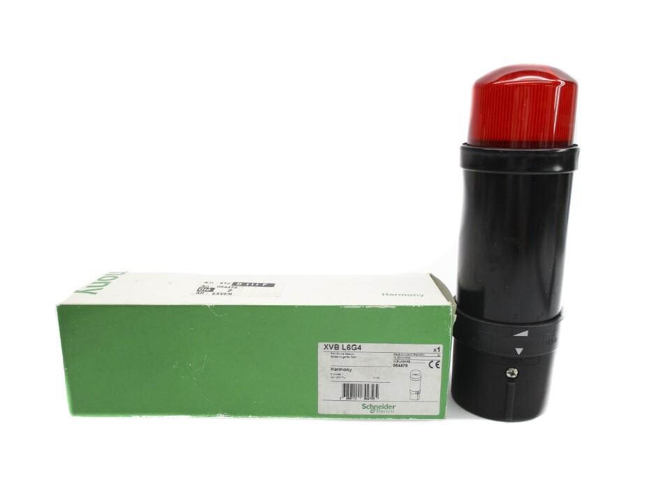 Complete beacon, Harmony XVB Universal, red strobe, 70mm, 5 joules, 120V AC