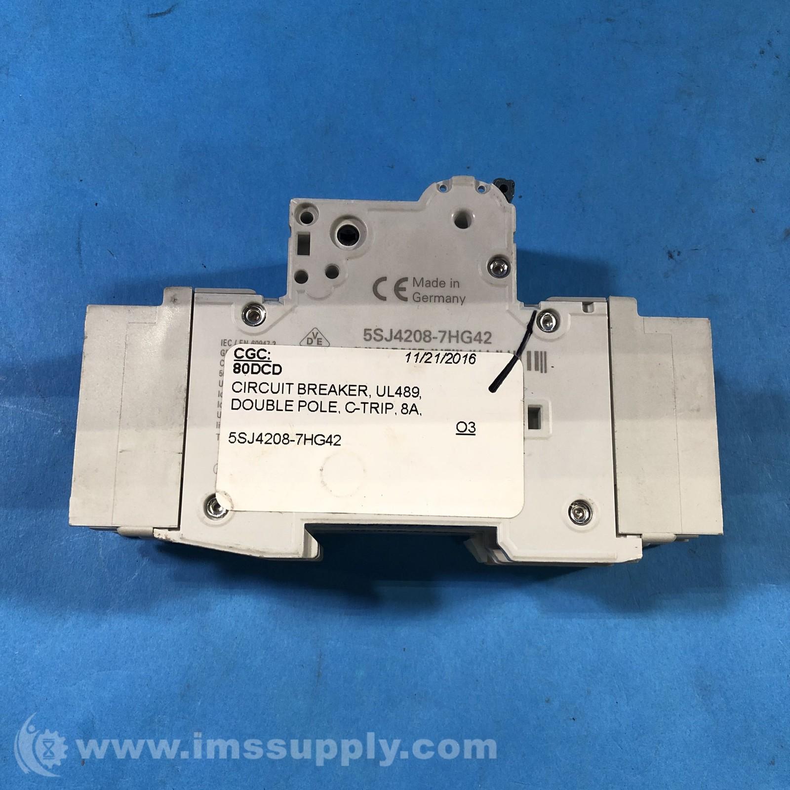 MCB 5SJ4 2P 480/277 8A 10K C-TRIP
