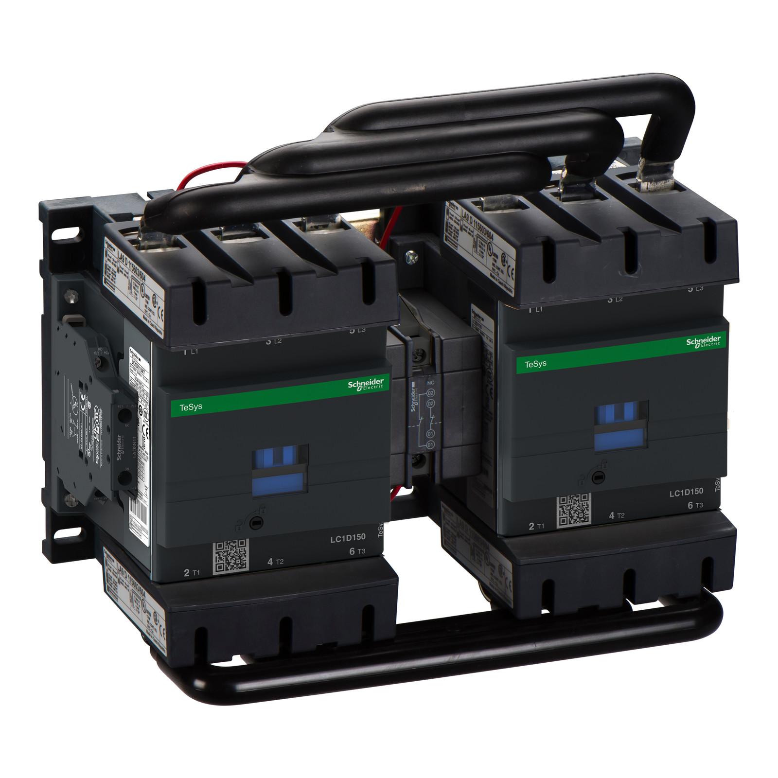TeSys Deca reversing contactor - 3P(3 NO) - AC-3 - <= 440 V 150 A - 220 V AC coil