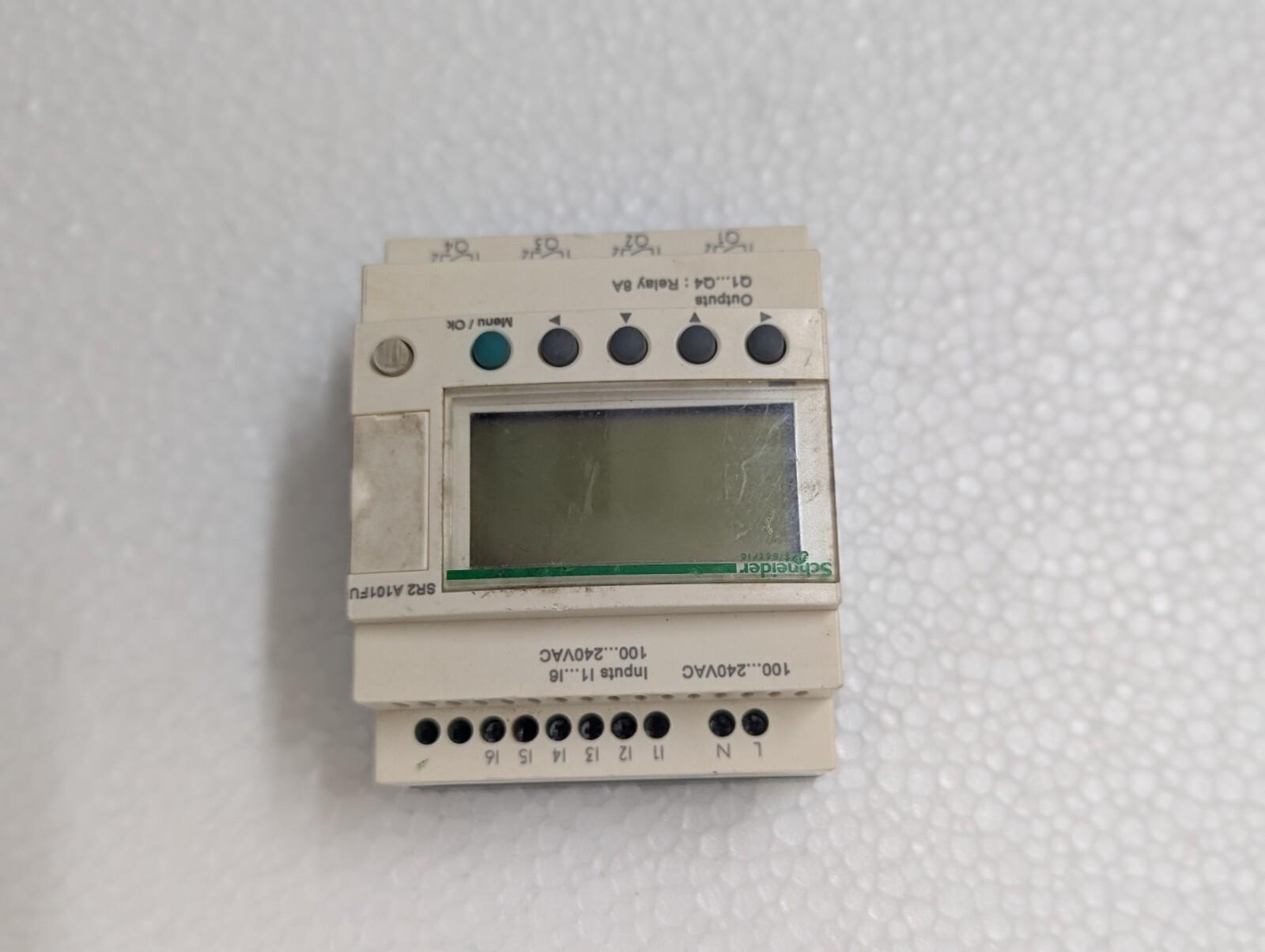 compact smart relay, Zelio Logic SR2 SR3, 10 IO, 100 to 240V AC, no clock, display