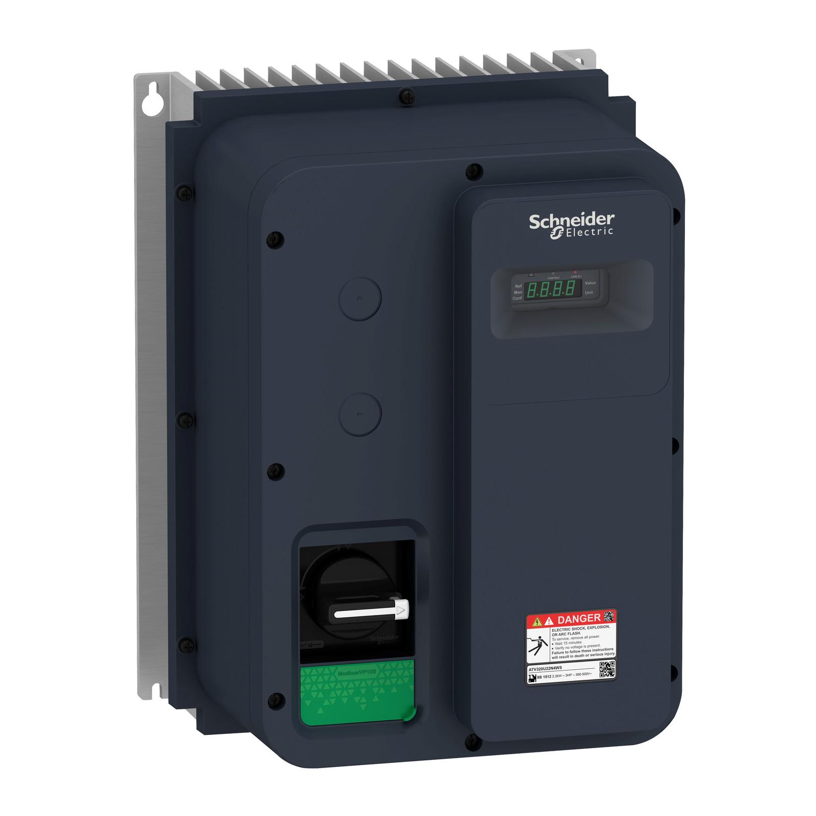 variable speed drive, Altivar Machine ATV320, 4kW, 380 to 500V, 3 phases, enclosed, IP65