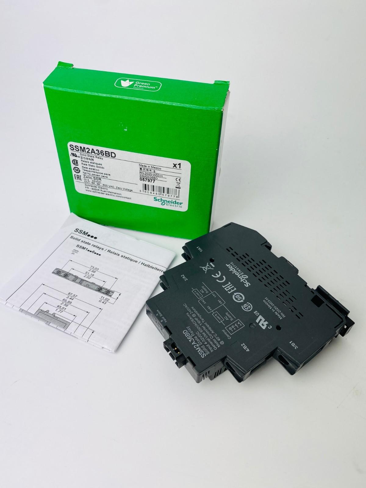 SSM2A36BD Solid State Relay 6A, 48-600V AC, Zero Voltage