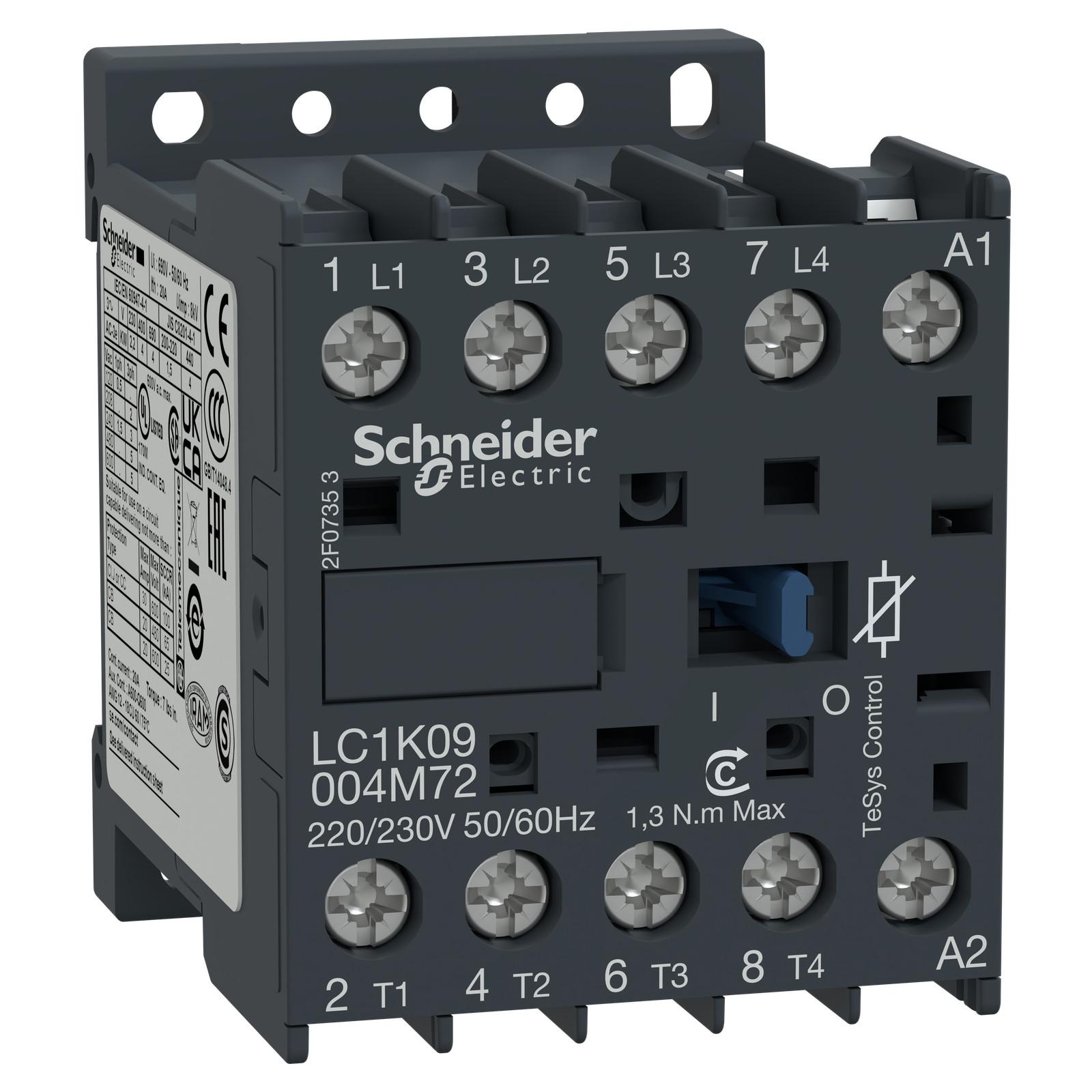 LC1K09004B72 CONT 4P VIS 24V 50 60HZ