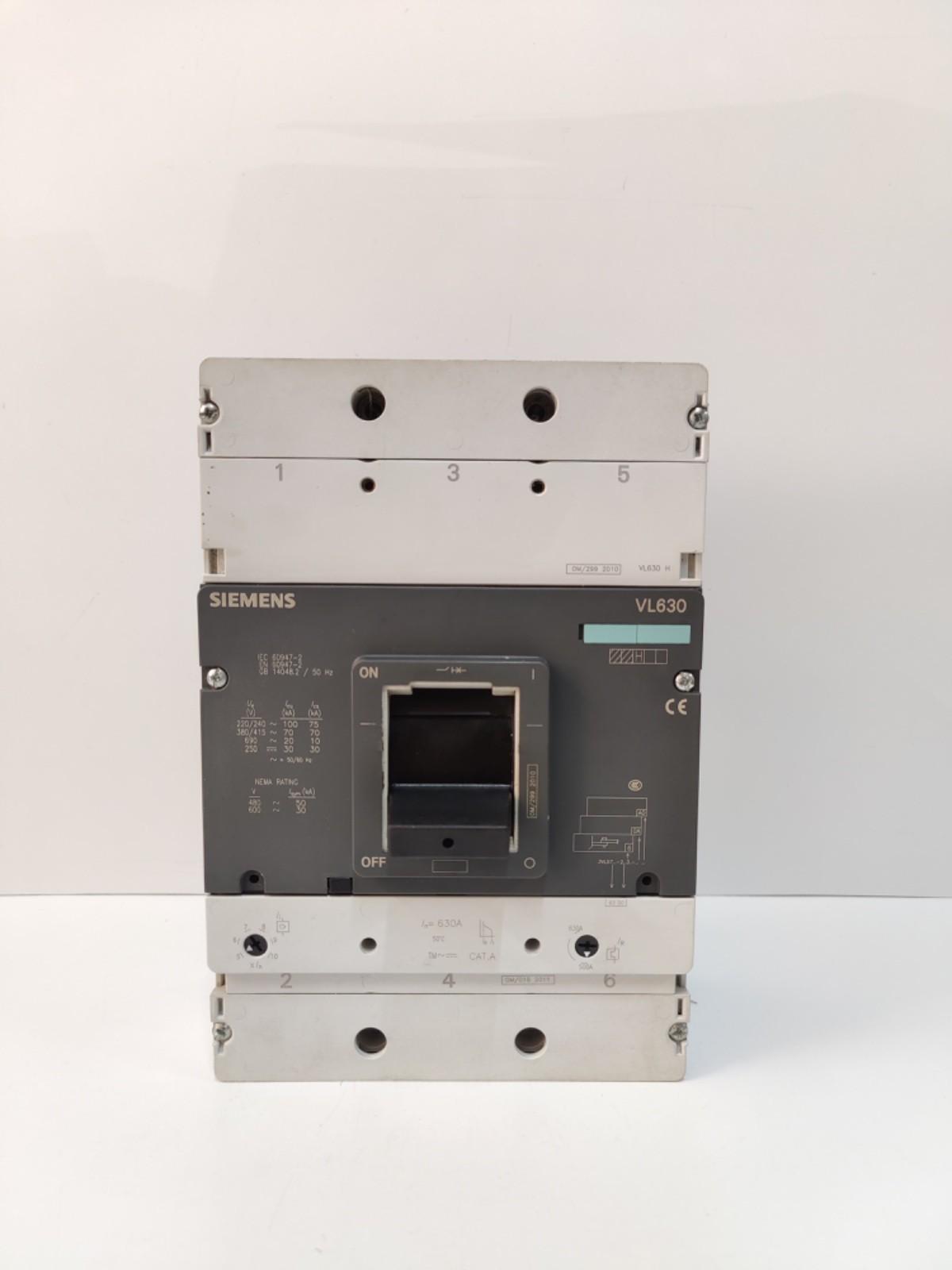 BREAKER VL 3P 630A 415V 70KA IEC