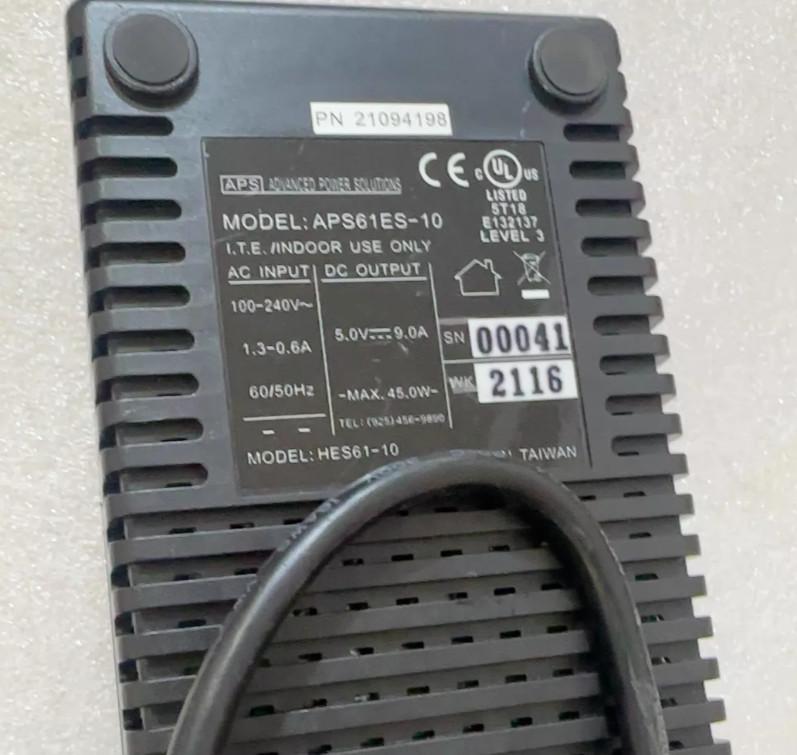 APST APS61ES-10 HES61-10 4pin 5V 9A 45W Adaptateur