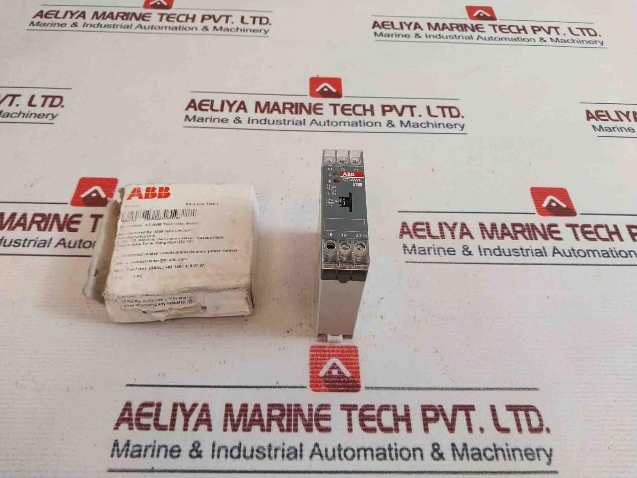 CT-AWE Time relay, impulse-OFF 1c/o, 0.1-10s, 220-240VAC