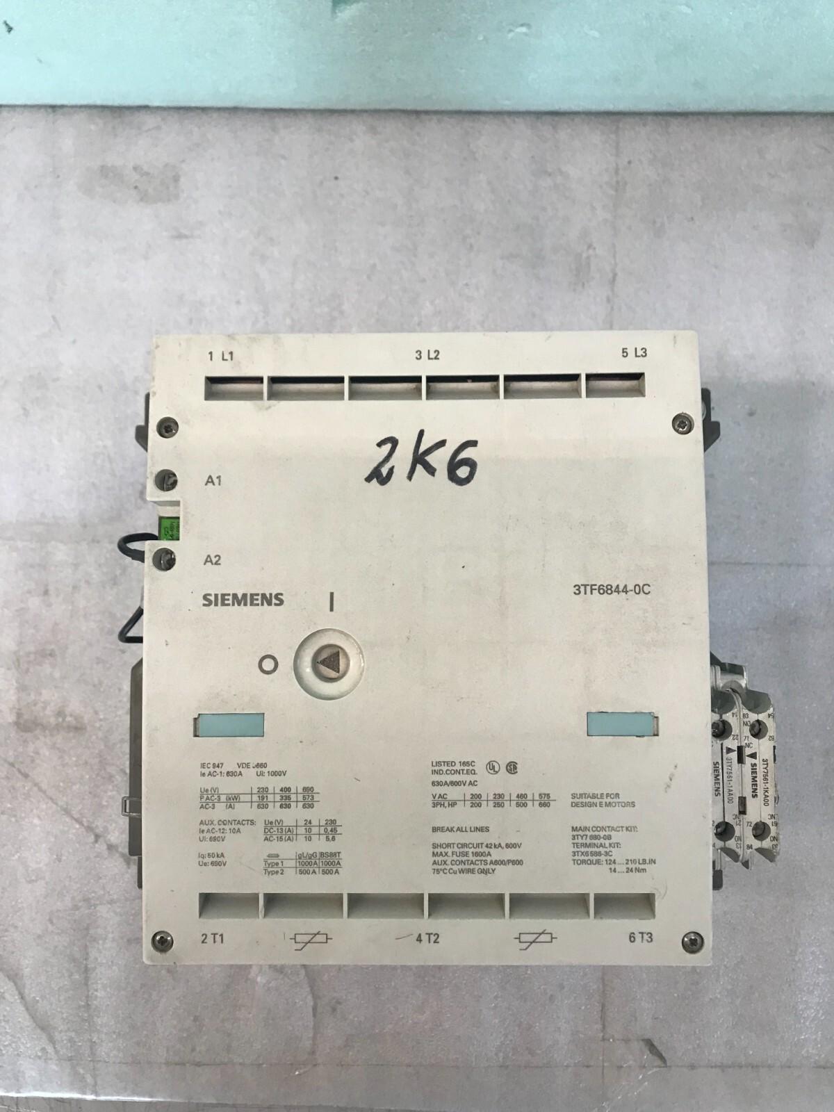 CONTACTOR VAC S14 630A 460VAC 3P BAR