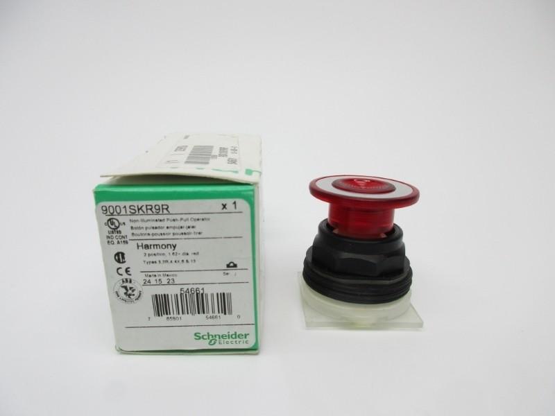 30mm Push Button, Type SK, push pull operator, red mushroom cap