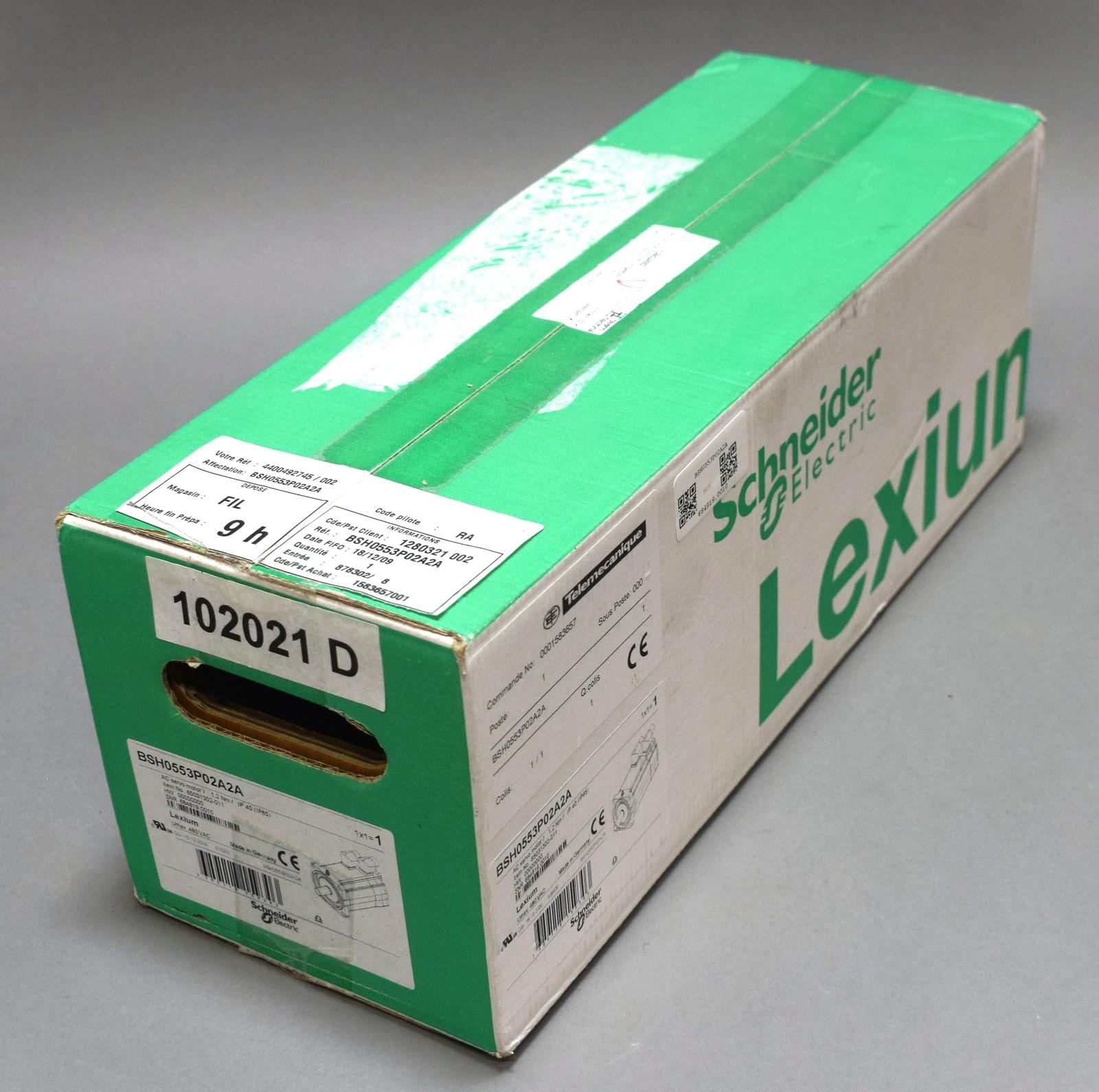 servo motor BSH, Lexium 05, 1.3N.m, 3000rpm, 55mm, untapped shaft, Sincos multi turn, without brake, 3 phases, IP50