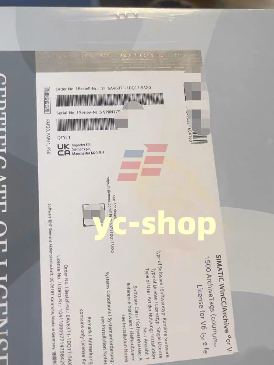 WINCC/ARCHIVE V7.5. 1500 ARCHIVE TAGS