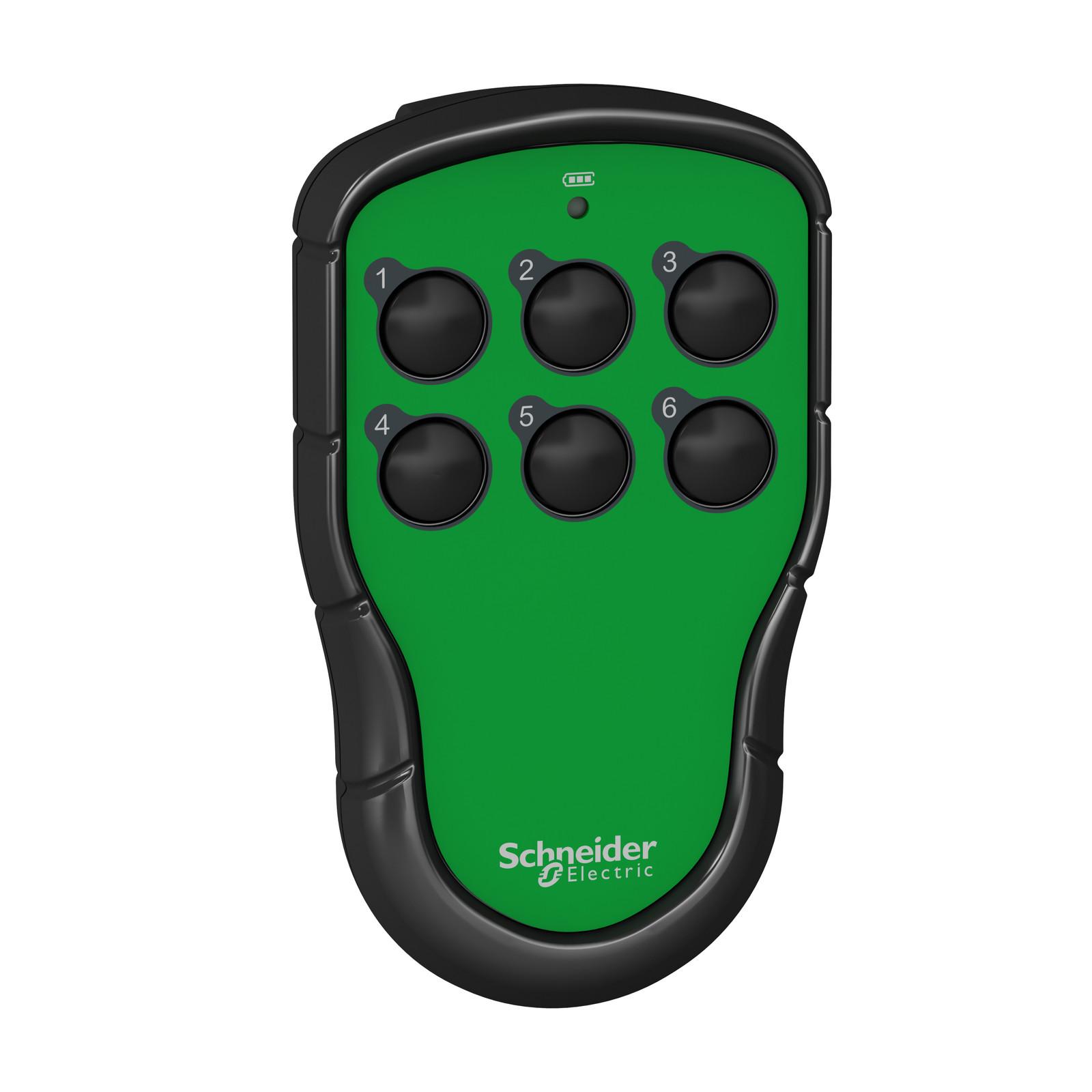 Hand-held remote control, Harmony Pocket Remote, 6 single-step push buttons