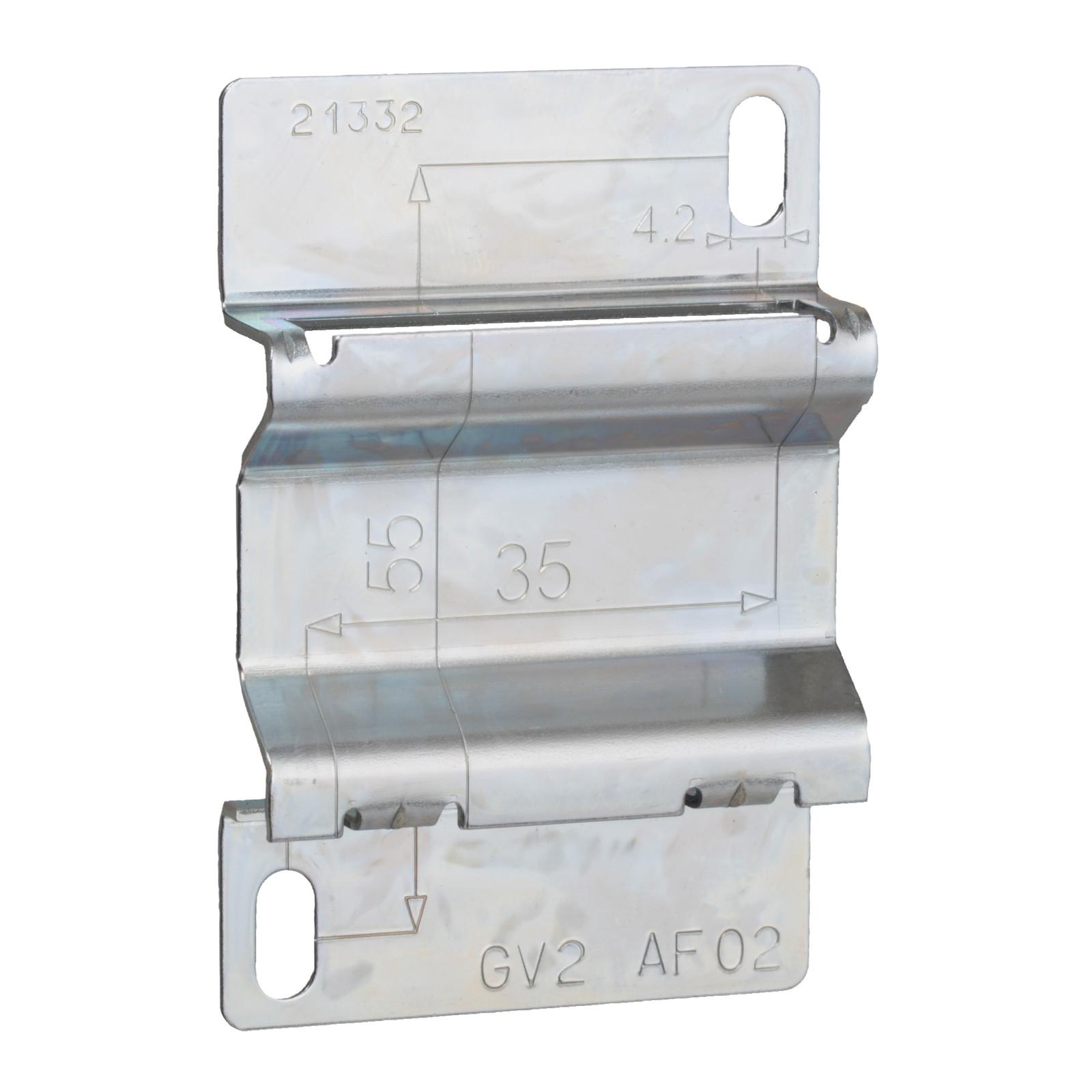 Adapter plates,TeSys Deca,for mounting a GV2 by screw fixing