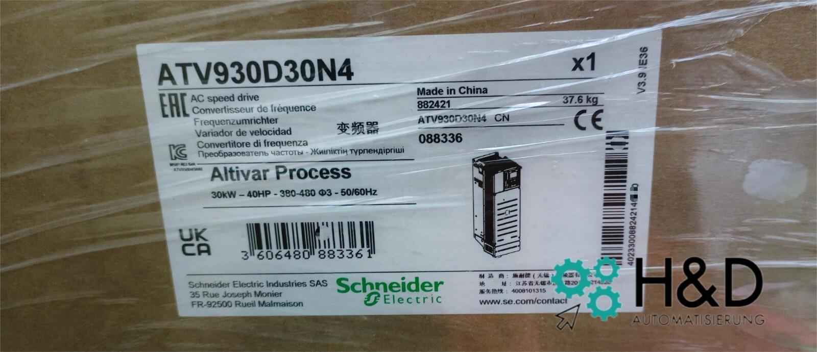 variable speed drive, Altivar Process ATV900, ATV930, 30kW, 400 to 480V, with braking unit, IP21