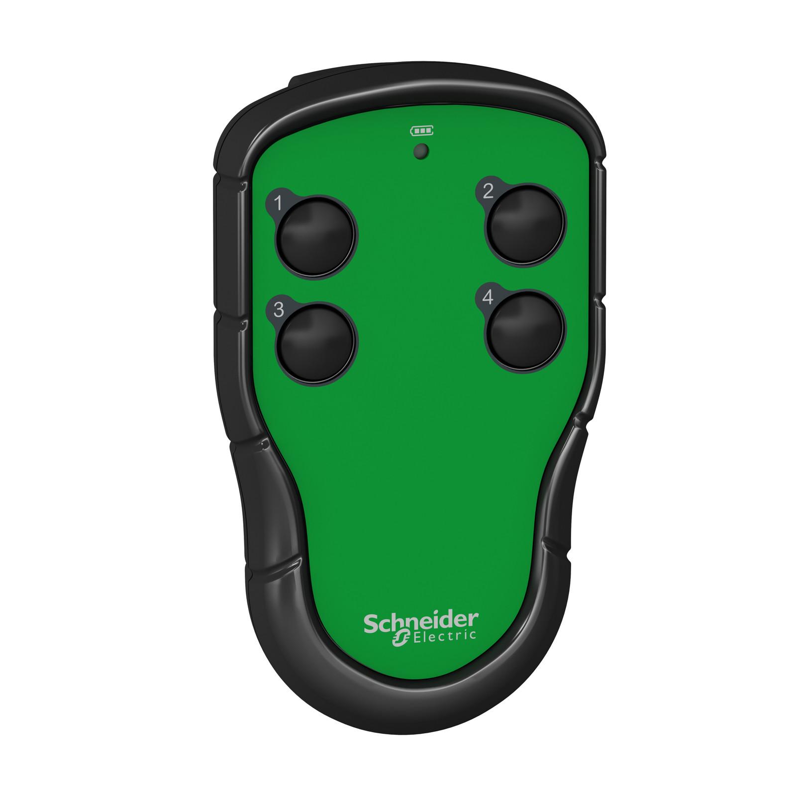 Hand-held remote control, Harmony Pocket Remote, 4 single-step push buttons