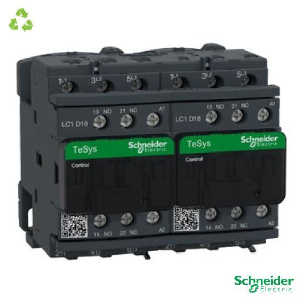 TeSys Deca reversing contactor - 3P(3 NO) - AC-3 - <= 440 V 18 A - 110 V AC coil