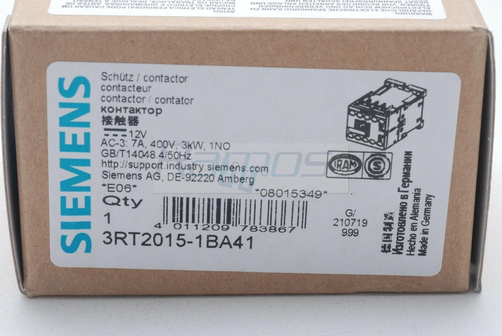 CONTACTOR S00 7A 12VDC 1NO SCRW