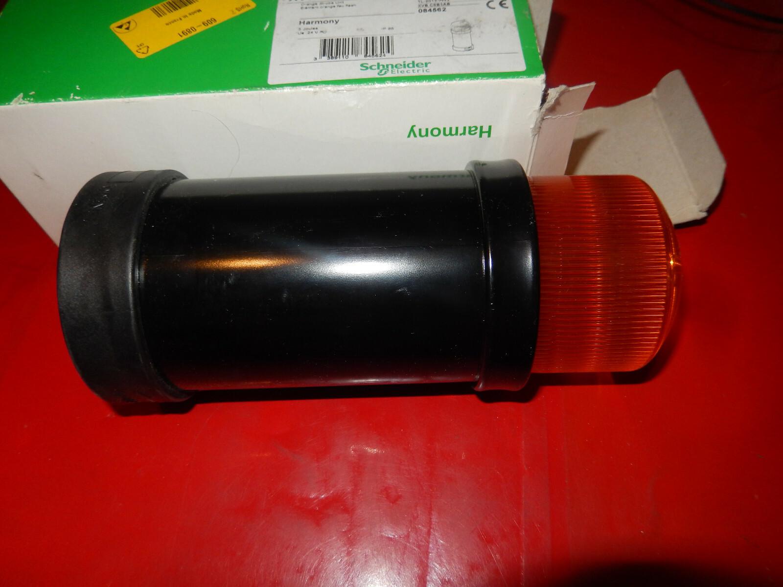 Indicator bank, Harmony XVB, illuminated unit, plastic, orange, 70mm, integral flash discharge tube, 5joule, 24V AC/DC
