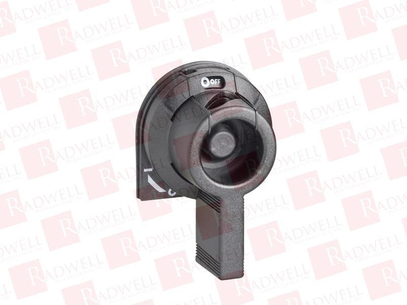 Handle, TeSys GS, front & side, 32A, black handle