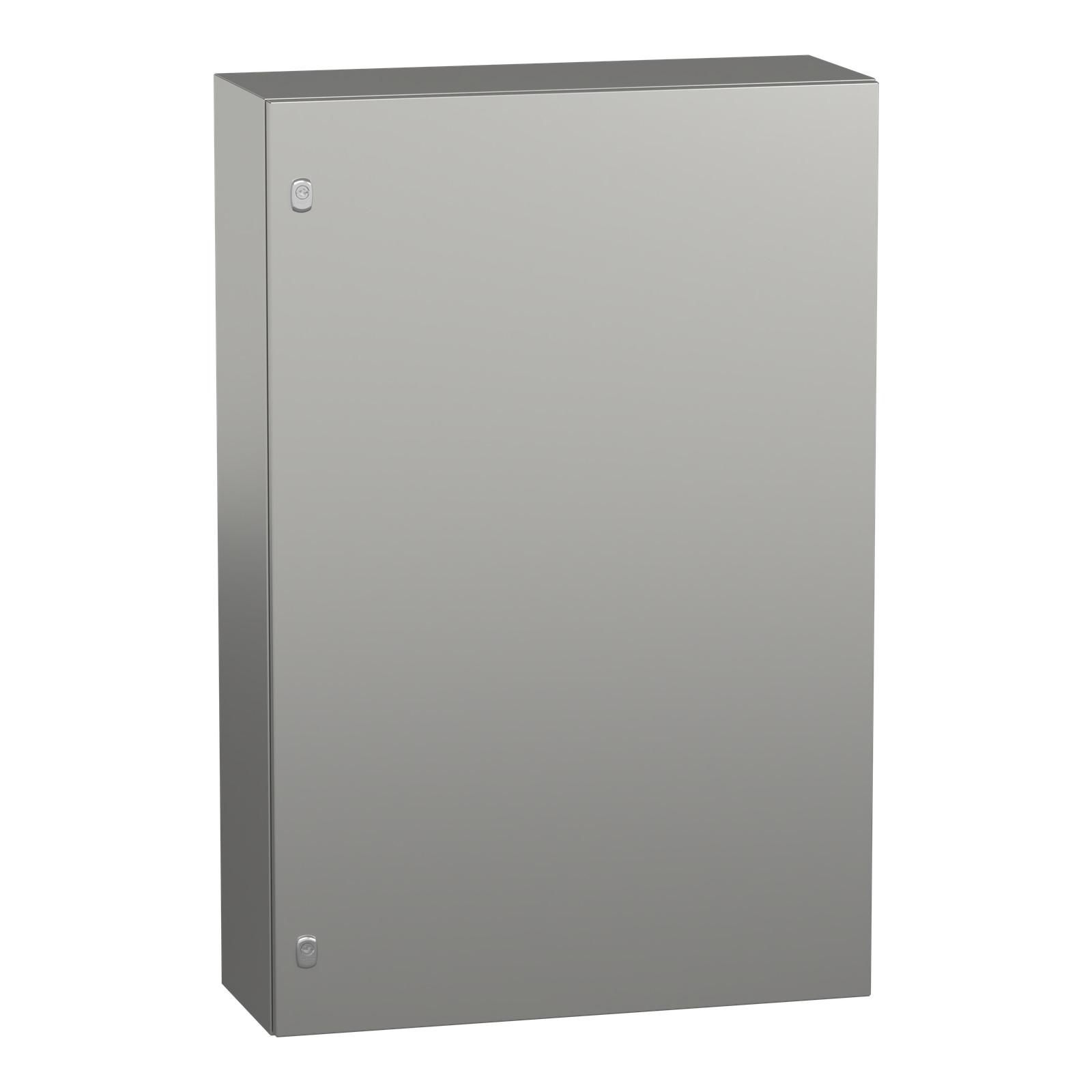 Wall mounted enclosure, Spacial S3X, stainless steel 316L, plain door, 1200x800x300mm, IP66