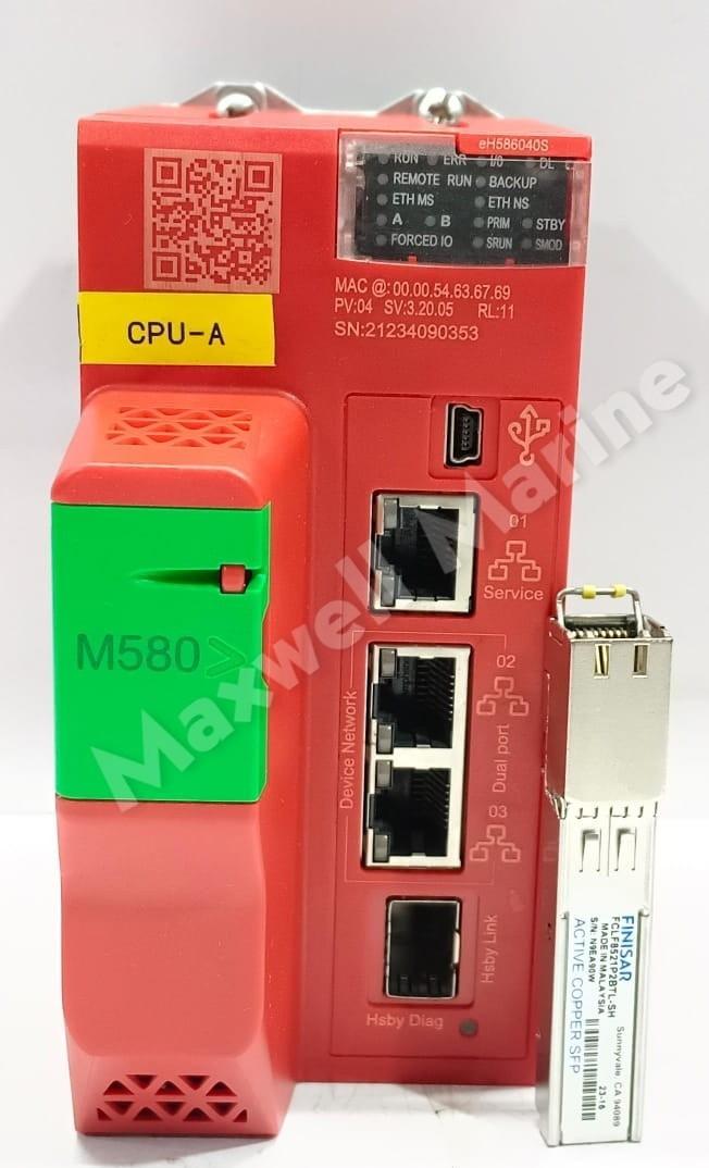 redundant safety processor, Modicon M580, 64MB, 61 Ethernet devices, 31 remote IO racks of X80 and Quantum IO