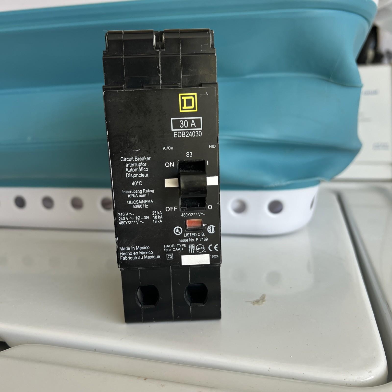 Mini circuit breaker, E-Frame, 30A, 2 pole, 480Y/277 VAC, 25 kA max, bolt on