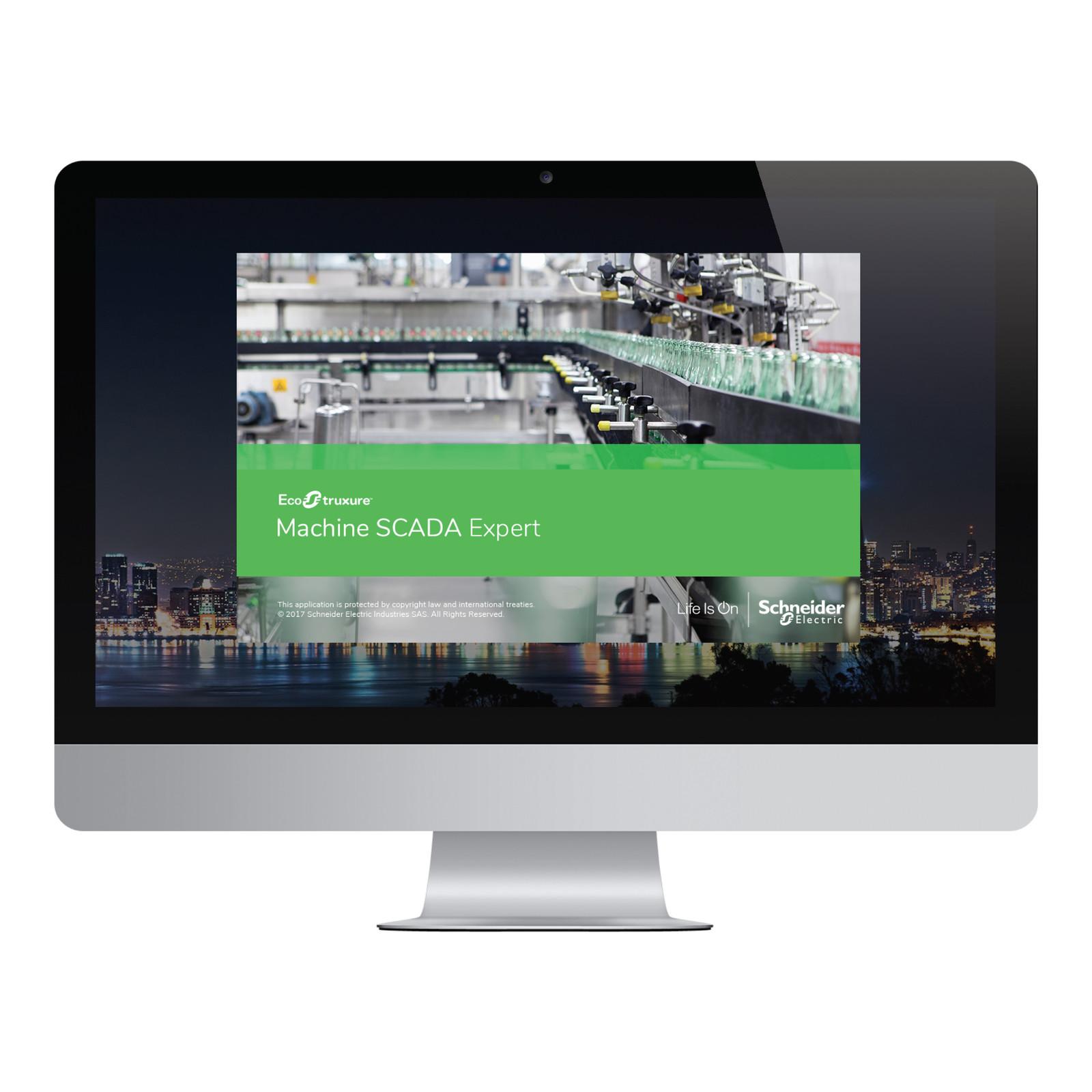 Version up third party runtime license EcoStruxure Machine SCADA Expert, line management plus, 32000 tags,digital