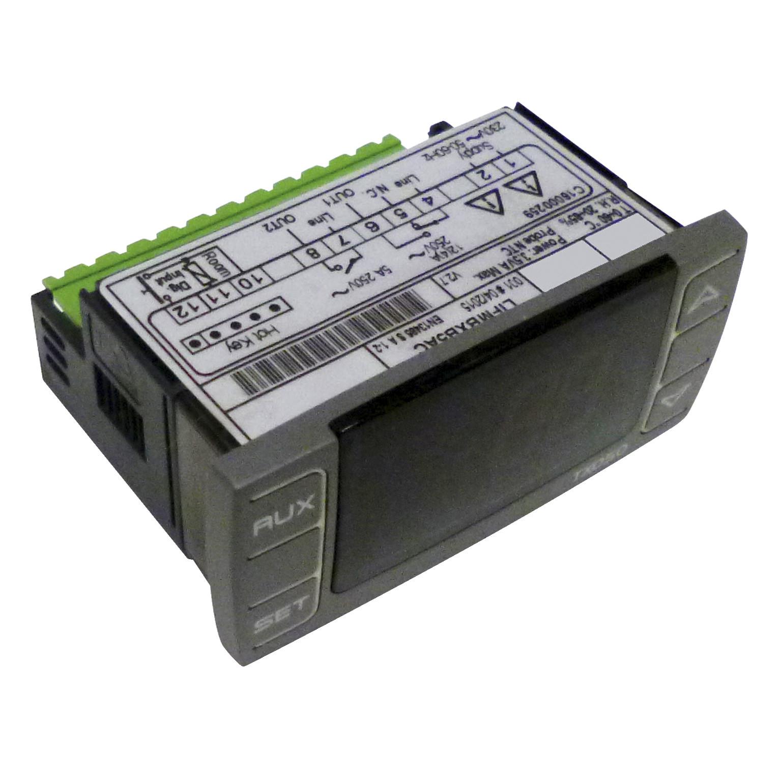 Electronic Thermostat for slim, side or top-mounting cooling units