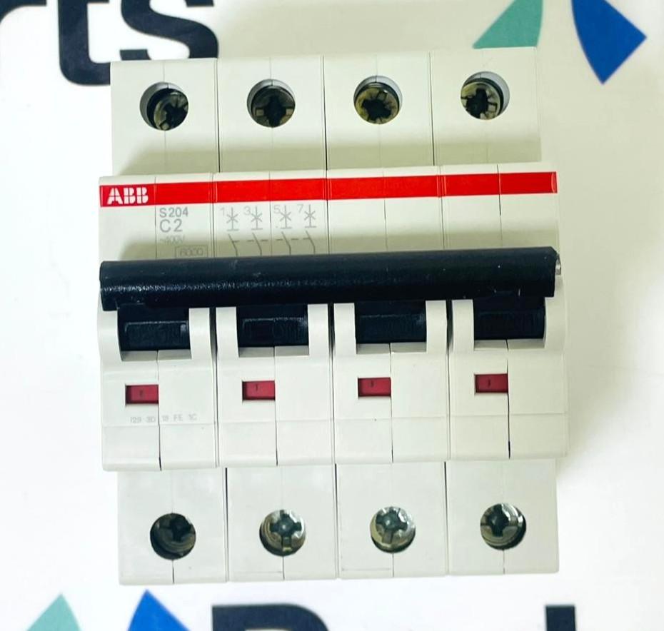 S204-C2 Miniature Circuit Breaker - 4P - C - 2 A