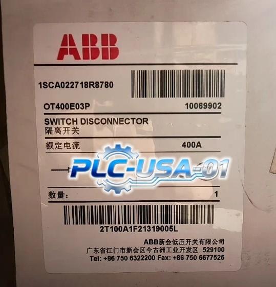 OT400E03P SWITCH-DISCONNECTOR