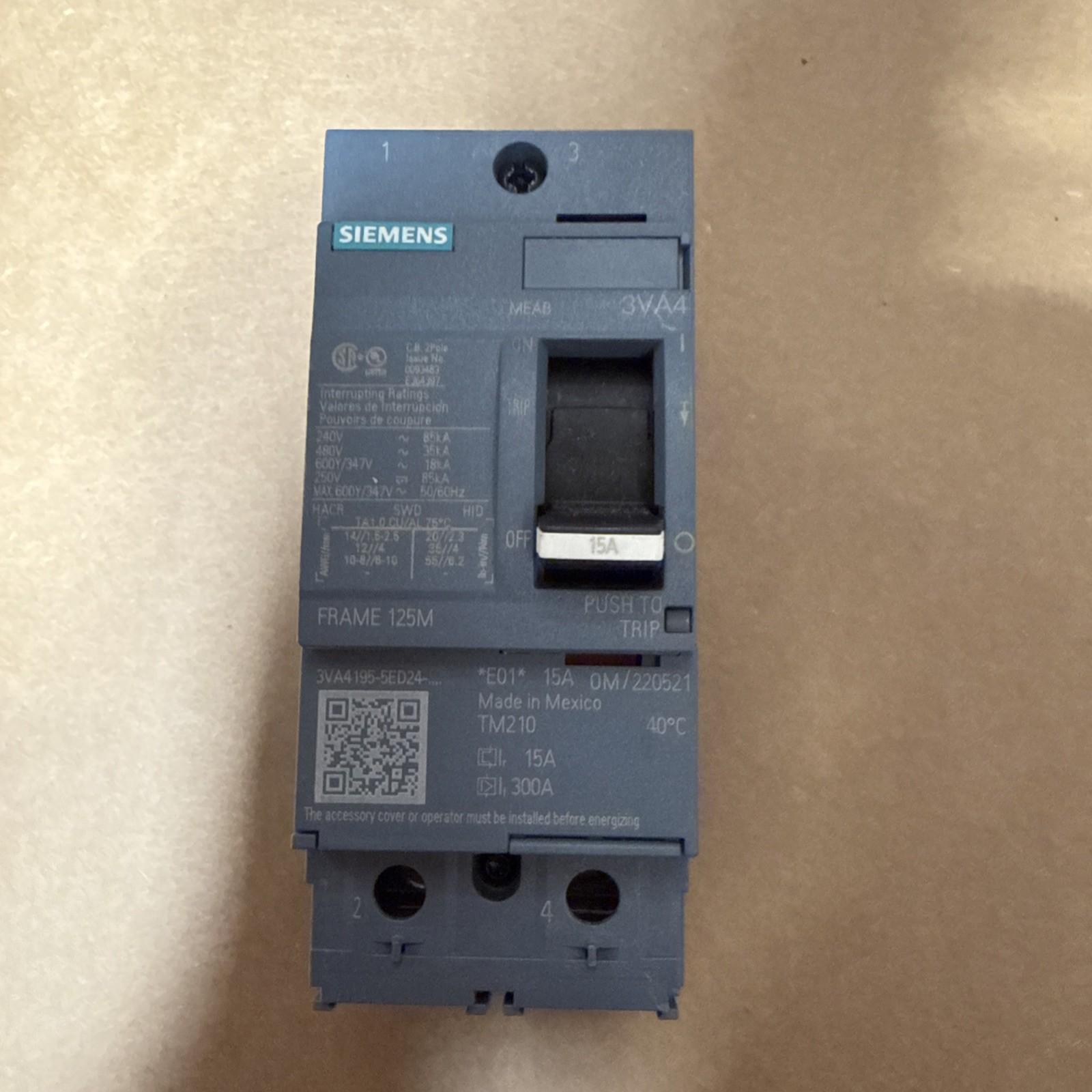 BRKR 3VA41 2P 15A 35KA FTFM LD LUG