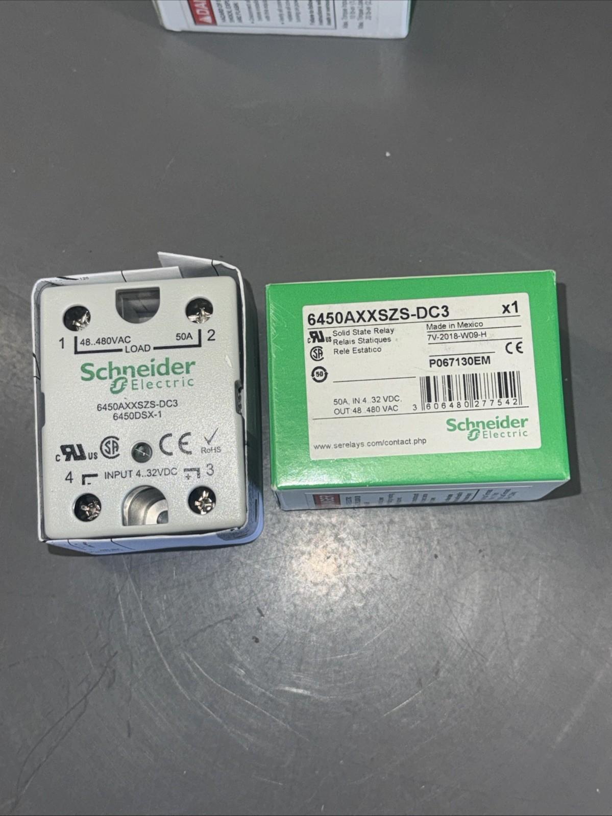 Relay, SE Relays, solid state, SPST NO, 50A, 48…530 VAC, 3...32 VDC Uc, SCR AC zero cross, screw terminal