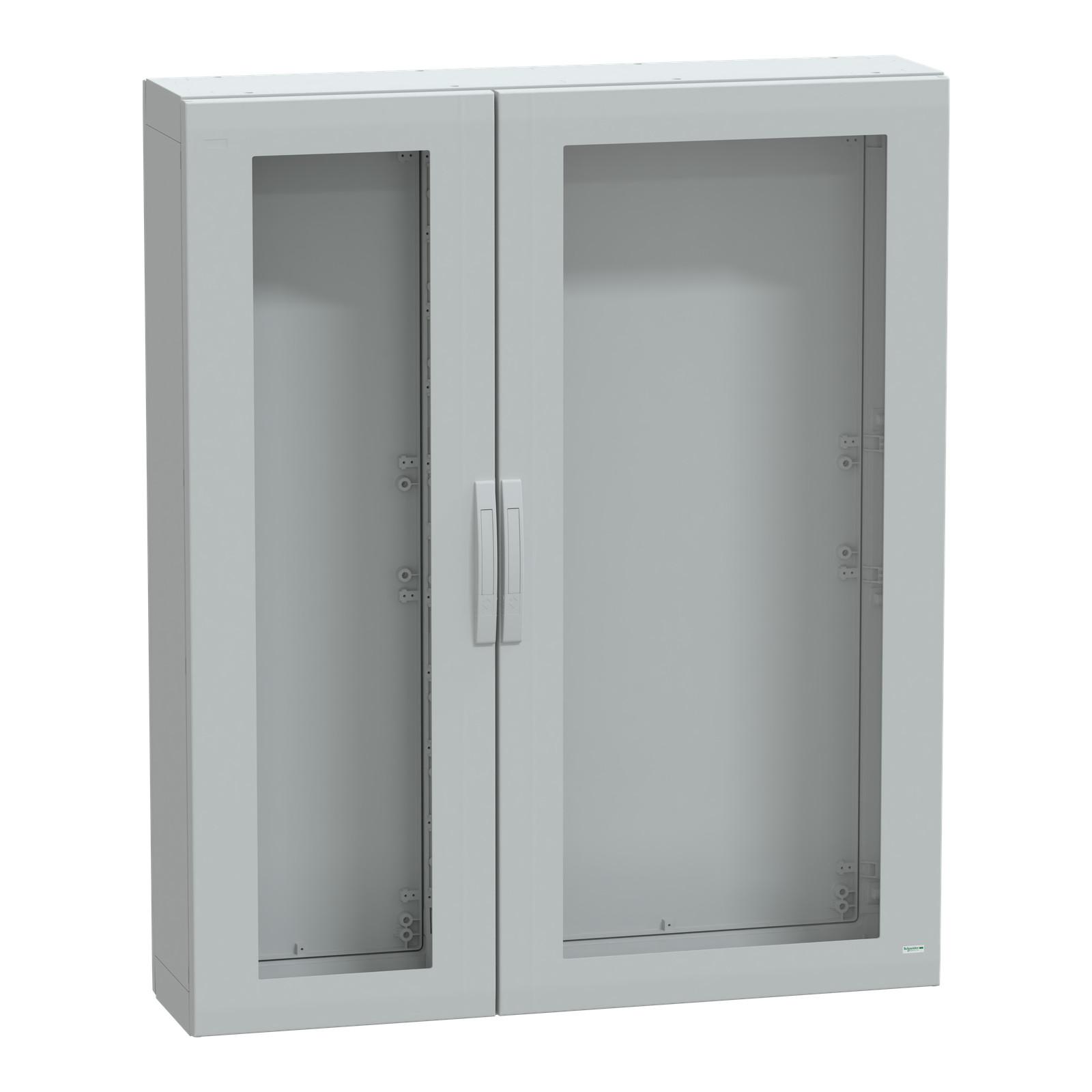 Floor standing polyester enclosure, Thalassa PLA, glazed door, completely sealed, 1500x1250x320mm, IP65, IK08
