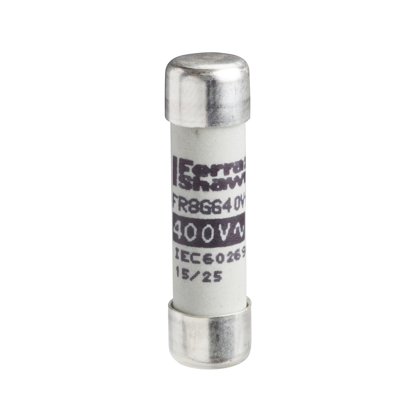 NFC cartridge fuses, TeSys GS, cylindrical 10mm x 38mm, fuse type gG, 500VAC, 4A, without striker
