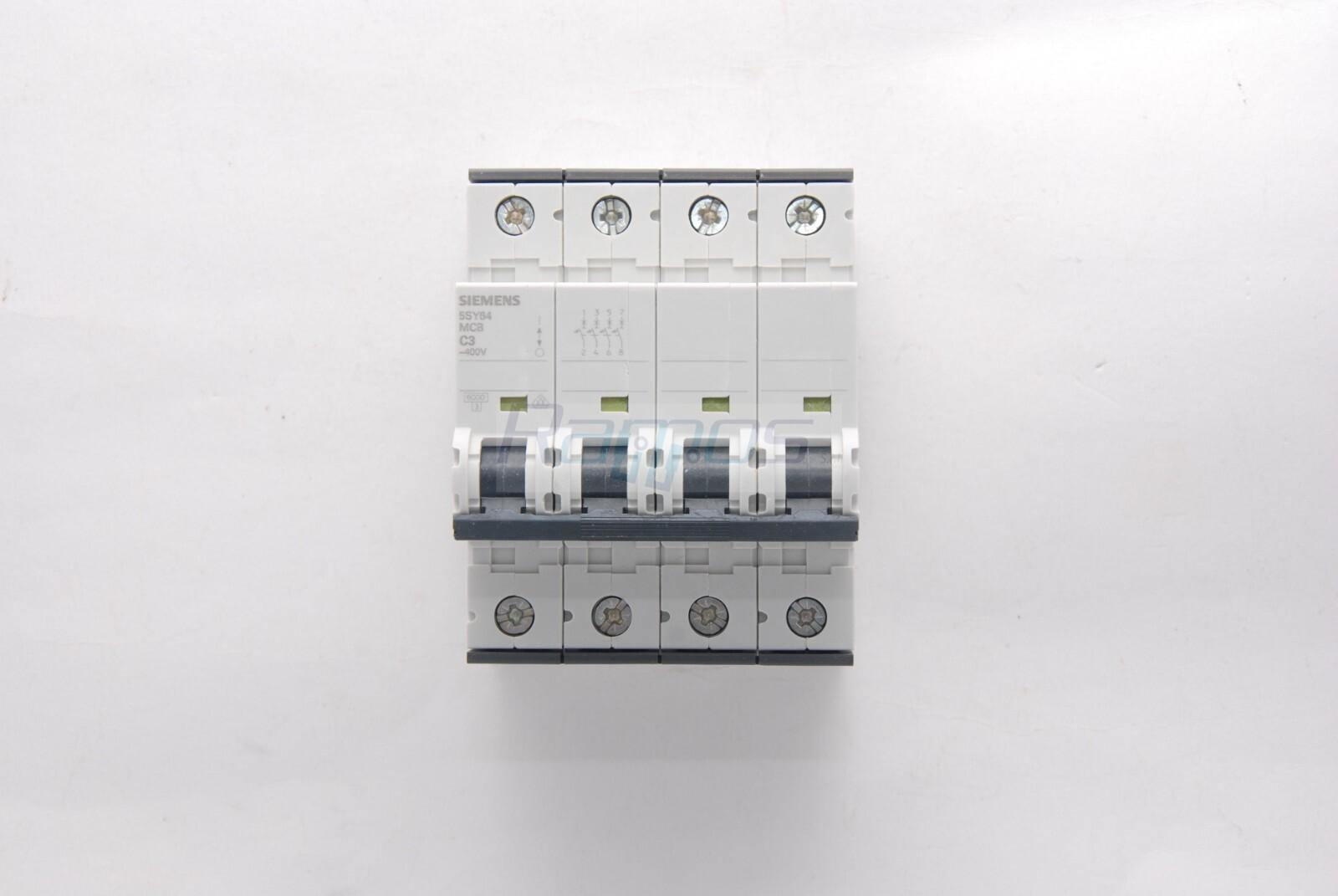 SUP PTOR 5SY6 4P 480V 3A 5K C-TRIP