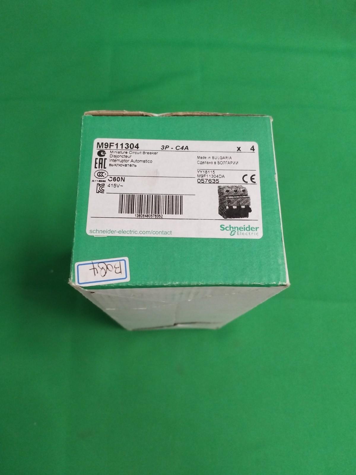 Miniature circuit breaker (MCB), Multi9 C60N, 3P, 4A, C curve, 10kA (IEC/EN 60947-2)