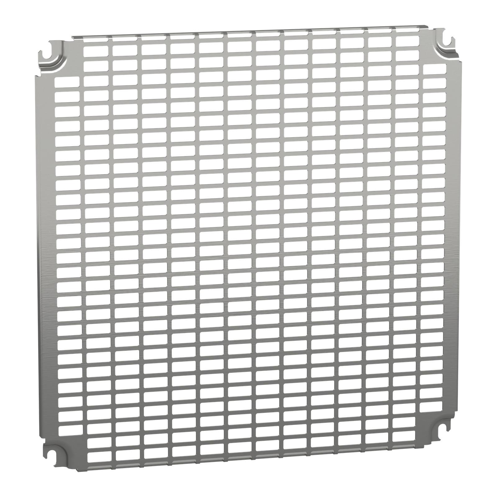 Monobloc perforated plates H500xW500mm with universal perforations 11x26mm