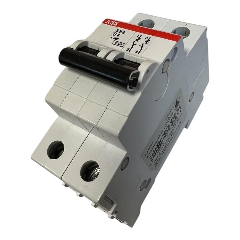 S202-D4 Miniature Circuit Breaker - 2P - D - 4 A